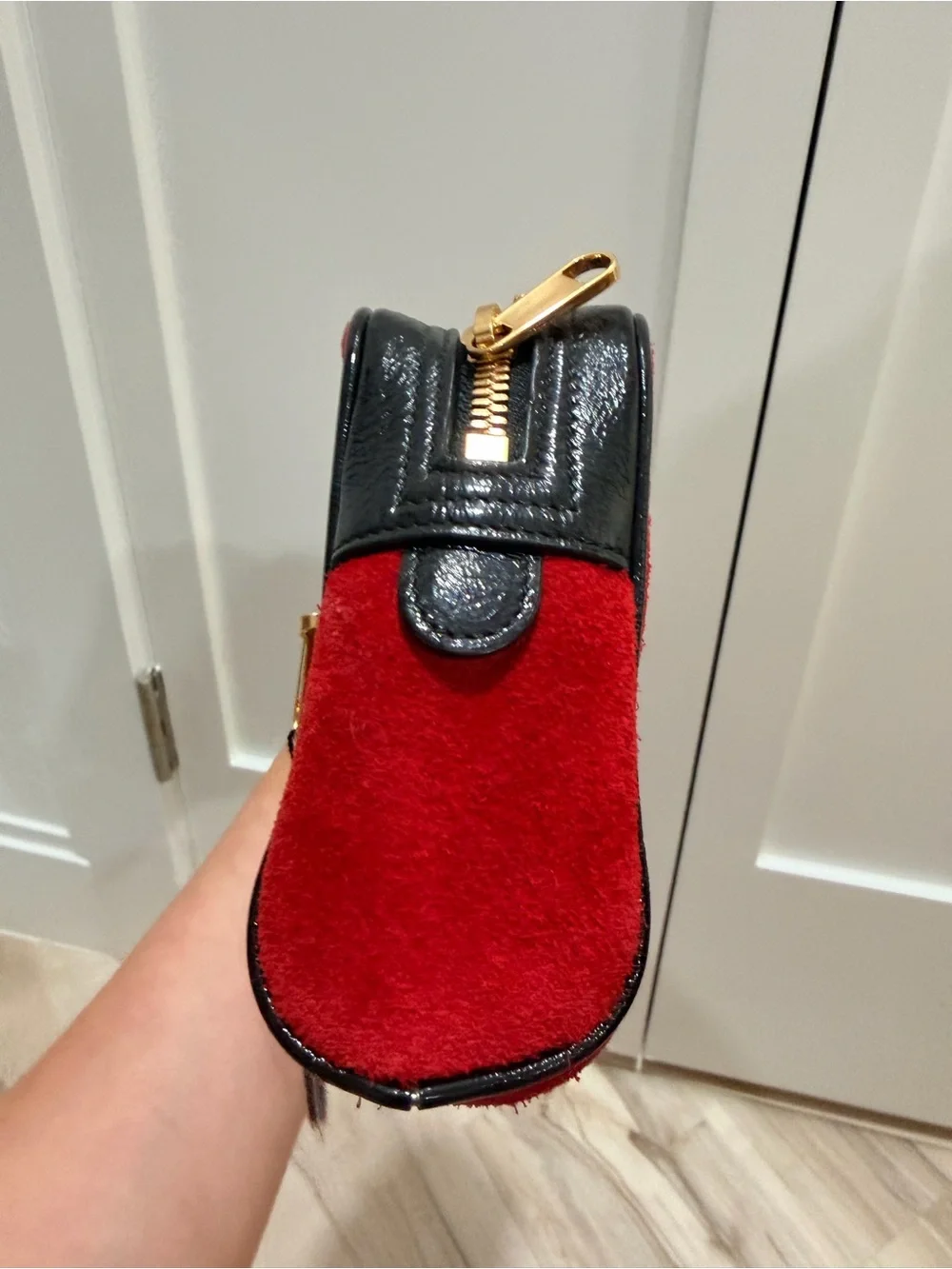 Gucci Ophidia Red Suede Small Belt Bag 85/34 + Gucci Dust Bag